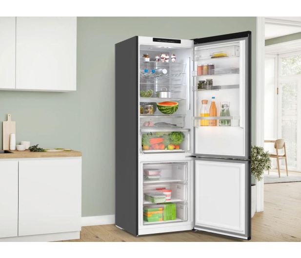 Bosch KGN39LBCF No Frost 203cm Czarne Szkło Komora Zero 363L - 1516386 - zdjęcie 3